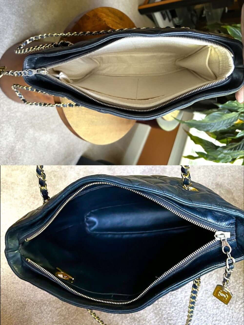 CHANEL Quilted Lambskin Shoulder Bag, Black - Picture 8 of 16